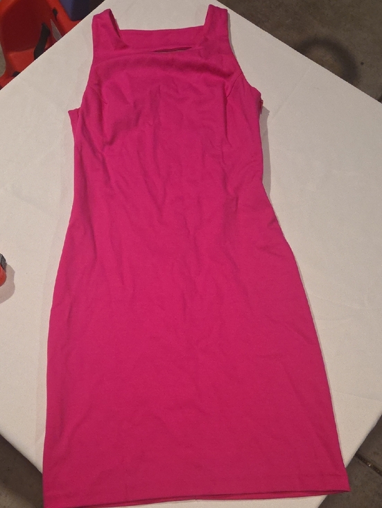 Amanda Uprichard Dresses & Skirts - Amanda Uprichard Hot Pink Square-Neck Bodycon Mini Dress